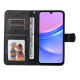 For Samsung Galaxy A16 5G / A16 4G Case PU Leather Phone Cover with Cash  /  Card Slots - Black Samsung Cases Mobile