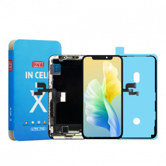 ZY LCD Screen with Digitizer Touch Screen for iPhone X FHD1080p - Black (Support IC Change) Apple Parts