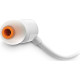 JBL T110 In-Ear Headset 3,5mm - White Bluetooth / Headsets / Speakers