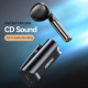 FINEBLUE F5 Pro Business Wireless Bluetooth Earphones with Clip-on Lavalier Charging Case - Black Bluetooth / Headsets / Speakers