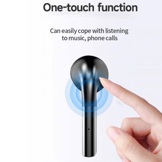 FINEBLUE F5 Pro Business Wireless Bluetooth Earphones with Clip-on Lavalier Charging Case - Black Bluetooth / Headsets / Speakers