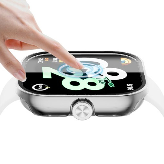 Προστατευτική Σκληρή Θήκη με Ενσωματωμένο Σκληρυμένο Γυαλί για Xiaomi Redmi Watch 4 - Μαύρο Gadgets - Παιχνίδια - Hobby