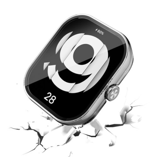 Προστατευτική Σκληρή Θήκη με Ενσωματωμένο Σκληρυμένο Γυαλί για Xiaomi Redmi Watch 4 - Μαύρο Gadgets - Παιχνίδια - Hobby