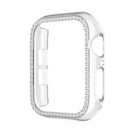 For Apple Watch Series 9 / 8 / 7 45mm Watch Case Electroplating PC Watch Frame - Transparent