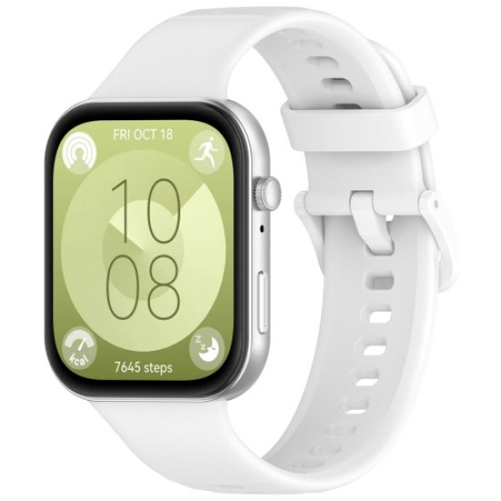 For Huawei Watch Fit 3 Silicone Strap Sport Watchbands Replacement - White Gadgets - Toys - Hobby