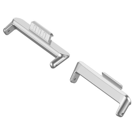1 Pair for Huawei Watch Fit 3 Watch Strap Connector 22mm Wrist Band Metal Connection Adapter - Silver Gadgets - Toys - Hobby