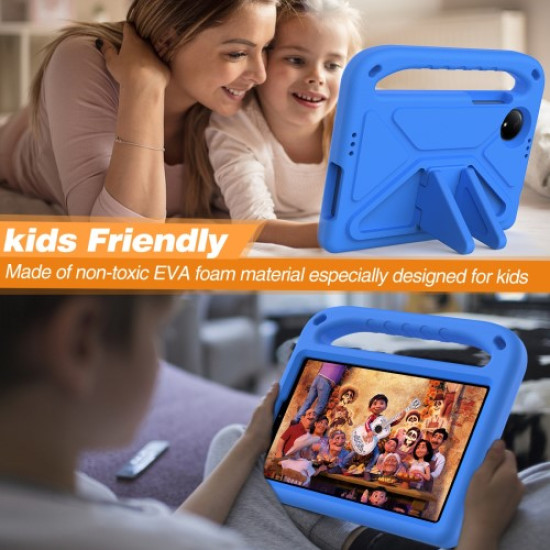 For Xiaomi Redmi Pad SE 4G 8.7 inch Case Hand Grip Kickstand Tablet EVA Cover - Blue XIAOMI  Tablet Cases