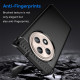 For Oppo Reno12 F 4G / Reno12 F 5G Case Carbon Fiber Texture TPU Brushed Phone Cover - Black Oppo Realme Cases Mobile