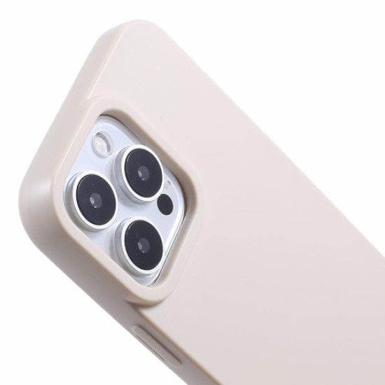 HRX Series for iPhone 16 Pro Case Matte TPU Straight Edge Phone Cover - Beige Apple Cases Mobile