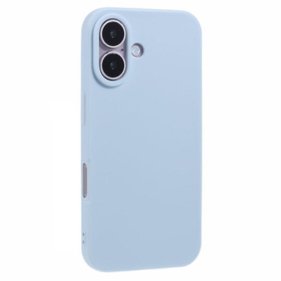 HRX Series for iPhone 16 Plus Case Matte TPU Straight Edge Phone Cover - Blue Apple Cases Mobile