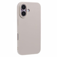 HRX Series for iPhone 16 Plus Case Matte TPU Straight Edge Phone Cover - Beige