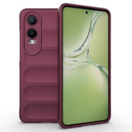 For OnePlus Nord CE4 Lite 5G / Oppo K12x 5G (China) Case Drop-Proof Soft TPU Mobile Phone Cover - Wine Red