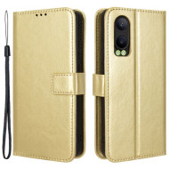 For OnePlus Nord CE4 Lite 5G / Oppo K12x 5G (China) Phone Cases Wholesale Shockproof Leather Flip Cover - Gold