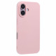 HRX Series for iPhone 16 Case Matte TPU Straight Edge Phone Cover - Pink Apple Cases Mobile
