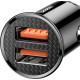 BASEUS Mini Dual USB Smart Car Charger 5A - Black (CCALL-YD01) Cables Adapters & Chargers