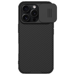 NILLKIN CamShield Σκληρή Θήκη με Πορτάκι για την Κάμερα για iPhone 16 Pro Max - Μαύρο