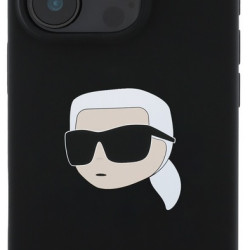 Karl Lagerfeld Liquid Silicone Karl Head MagSafe Θήκη Σιλικόνης Πλάτης για iPhone 16 Pro Max - Μαύρο Karl Lagerfeld Liquid Silicone Karl Head MagSafe Θήκη Σιλικόνης Πλάτης για iPhone 16 Pro Max - Μαύρο