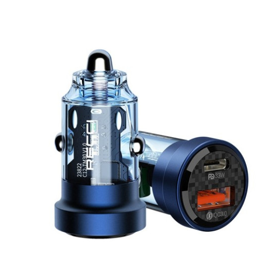 Recci RCC-N17 Car Charger 33W - Blue Cables Adapters & Chargers