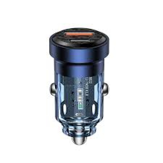 Recci RCC-N17 Car Charger 33W - Blue Cables Adapters & Chargers