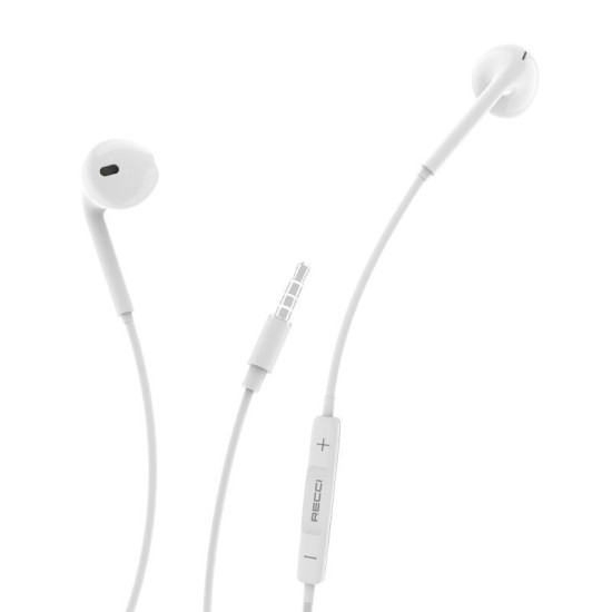 Recci Rep-l07 In-ear Handsfree - ΅White Bluetooth / Headsets / Speakers
