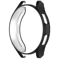 For Samsung Galaxy Watch6 Classic 47mm Electroplating TPU Watch Case Hollow Anti-collision Frame - Black For Samsung Galaxy Watch6 Classic 47mm Electroplating TPU Watch Case Hollow Anti-collision Frame - Black