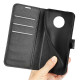 Magnetic Litchi Texture PU Leather Wallet Case Stand Flip Folio Phone Cover for Nokia G50 5G - Black 