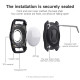 For Apple AirTag Locator Waterproof Protective Case Pet Collar Tracker TPU Cover - Black Gadgets - Toys - Hobby