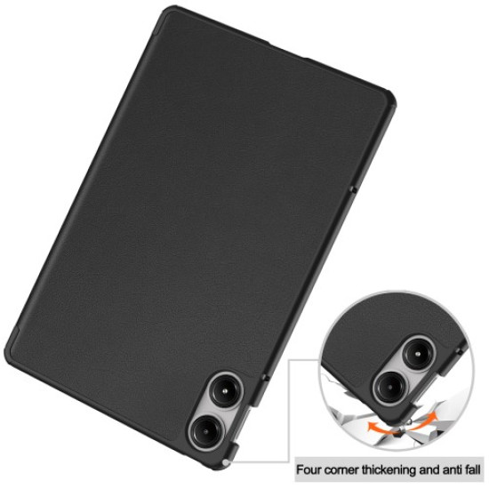For Xiaomi Redmi Pad Pro / Redmi Pad Pro 5G / Poco Pad Case Tri-Fold Stand Leather Tablet Cover with Auto Wake / Sleep - Black XIAOMI  Tablet Cases