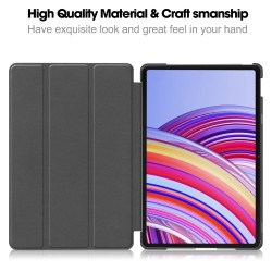 For Xiaomi Redmi Pad Pro / Redmi Pad Pro 5G / Poco Pad Case Tri-Fold Stand Leather Tablet Cover with Auto Wake / Sleep - Blackish Green For Xiaomi Redmi Pad Pro / Redmi Pad Pro 5G / Poco Pad Case Tri-Fold Stand Leather Tablet Cover with Auto Wake / Sleep - Blackish Green