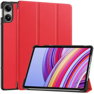 For Xiaomi Redmi Pad Pro / Redmi Pad Pro 5G / Poco Pad Case Tri-Fold Stand Leather Tablet Cover with Auto Wake / Sleep - Red