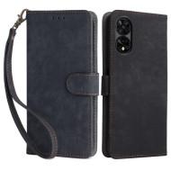 Θήκη Πορτοφόλι με Βάση Στήριξης (Όψη Δέρματος) για TCL 50 5G - Μαύρο