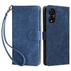 For TCL 50 5G Case RFID Blocking Folio Flip Leather Phone Wallet Cover with Hand Strap - Blue For TCL 50 5G Case RFID Blocking Folio Flip Leather Phone Wallet Cover with Hand Strap - Blue