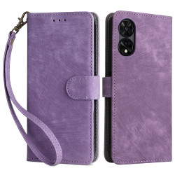 For TCL 50 5G Case RFID Blocking Folio Flip Leather Phone Wallet Cover with Hand Strap - Purple For TCL 50 5G Case RFID Blocking Folio Flip Leather Phone Wallet Cover with Hand Strap - Purple