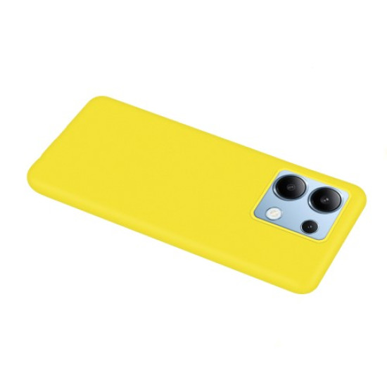 For Xiaomi Redmi Note 13 4G Anti-fingerprint Phone Shell Matte Cell Phone Back Cover - Yellow XIAOMI Cases Mobile