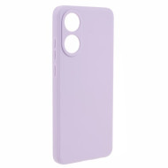 For Oppo A58 4G Straight Edge Soft TPU Phone Case Lens Precise Cutout Anti-drop Cover - Purple