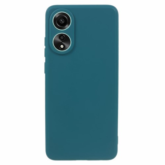 For Oppo A58 4G Straight Edge Soft TPU Phone Case Lens Precise Cutout Anti-drop Cover - Army Green Oppo Realme Cases Mobile