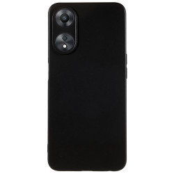 For Oppo A58 5G Drop-proof Black Matte Cell Phone Cover Anti-scratch Slim Flexible TPU Protective Phone Case
