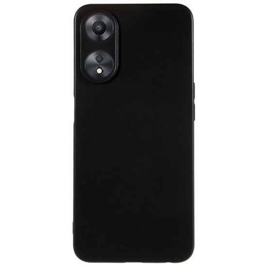 For Oppo A58 5G Drop-proof Black Matte Cell Phone Cover Anti-scratch Slim Flexible TPU Protective Phone Case Oppo Realme Cases Mobile