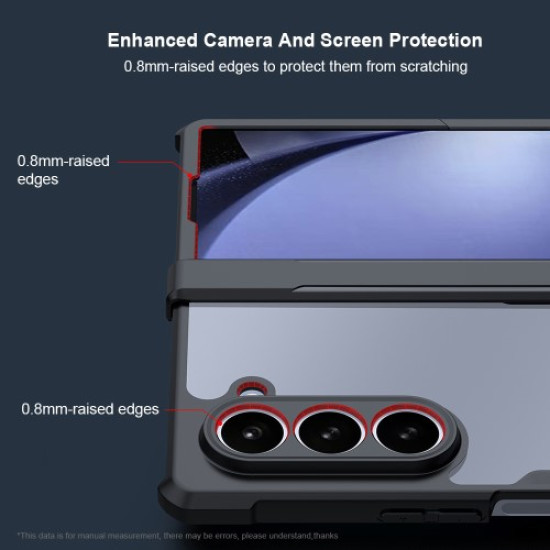 XUNDD For Samsung Galaxy Z Fold6 5G Case TPU+Acrylic  Precise Cutouts Phone Cover with Screen Film / Protective Bar Samsung Cases Mobile