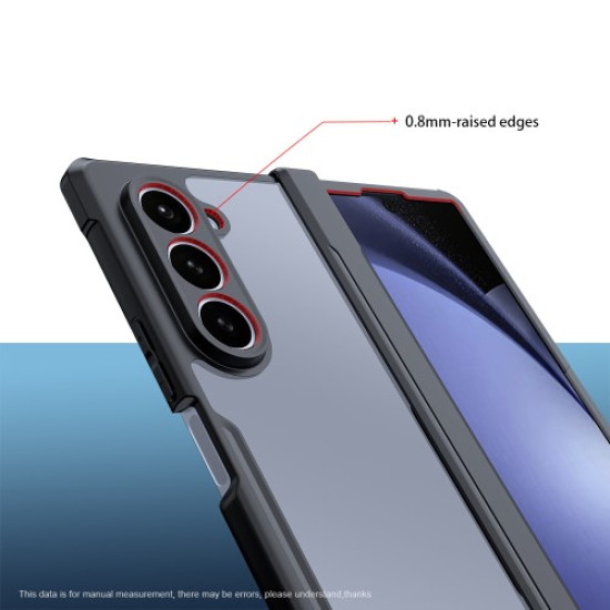 XUNDD For Samsung Galaxy Z Fold6 5G Case TPU+Acrylic  Precise Cutouts Phone Cover with Screen Film / Protective Bar Samsung Cases Mobile