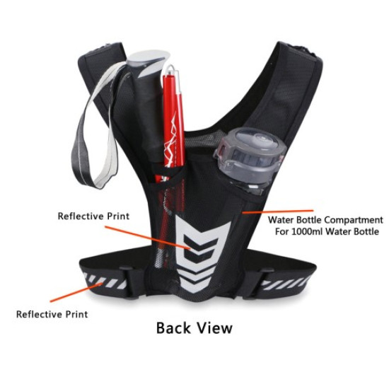 2205 Running Vest Chest Phone Holder Adjustable Waistband Reflective Training Workout Gear with Mesh Pocket Gadgets - Toys - Hobby