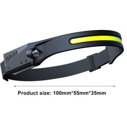 COB LED Wave Sensor Headlight Flashlight Head-mounted Front Light for Safety Warning Head Lamp COB LED Wave Sensor Headlight Flashlight Head-mounted Front Light for Safety Warning Head Lamp