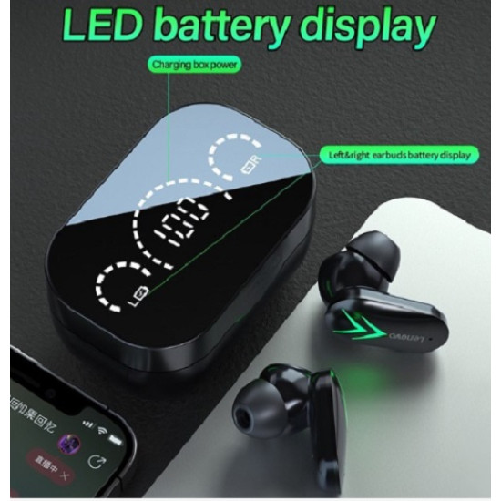 LENOVO XT82 Wireless Earbuds Bluetooth 5.1 Headphones Stereo In-ear Earphones with LED Battery Display - Black Bluetooth / Headsets / Speakers