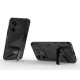 For Xiaomi Redmi 13 4G Case PC+TPU Shockproof Protective Phone Cover with Kickstand - Black XIAOMI Cases Mobile