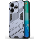 For Xiaomi Redmi 13 4G Case PC+TPU Shockproof Protective Phone Cover with Kickstand - Grafit XIAOMI Cases Mobile
