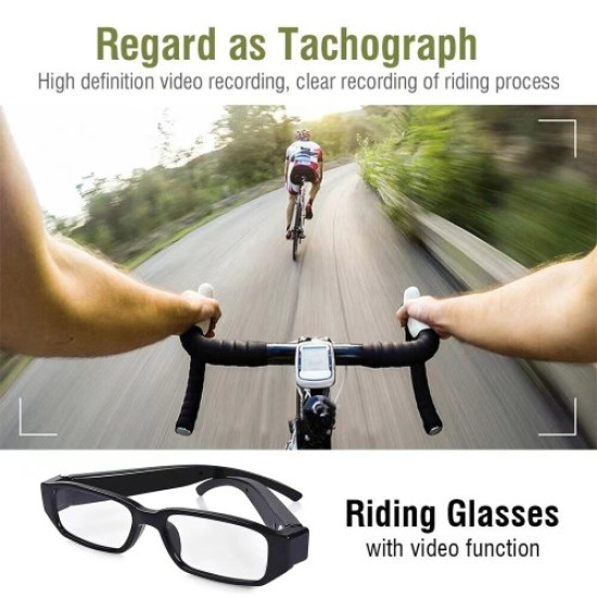 1080P HD Outdoor Camera Glasses 2.4G WiFi Video Glasses with Audio Motion Detection Remote Monitoring Gadgets - Toys - Hobby