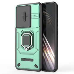 Υβριδική Θήκη με Πορτάκι Κάμερας και Δαχτυλίδι Κρατήματος για Xiaomi Poco F6 5G / Turbo 3 5G - Πράσινο