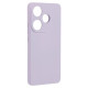 For Xiaomi Redmi Turbo 3 5G / Poco F6 5G Phone Cases Shockproof Fiber Lining TPU Phone Cover - Purple XIAOMI Cases Mobile