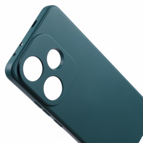 Θήκη Σιλικόνης TPU Fiber Lining για Xiaomi Poco F6 5G / Turbo 3 5G - Πράσινο του Στρατού XIAOMI Θήκες Κινητών