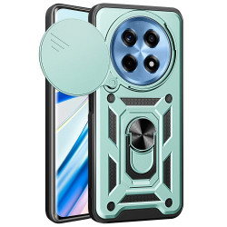 For OnePlus Ace 3 5G / 12R 5G Case PC+TPU Camera Protection Phone Cover Built-in Kickstand - Green For OnePlus Ace 3 5G / 12R 5G Case PC+TPU Camera Protection Phone Cover Built-in Kickstand - Green